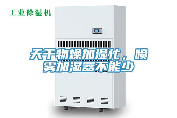 天干物燥加濕忙，噴霧加濕器不能少
