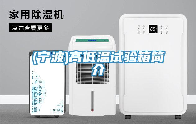 (寧波)高低溫試驗(yàn)箱簡(jiǎn)介