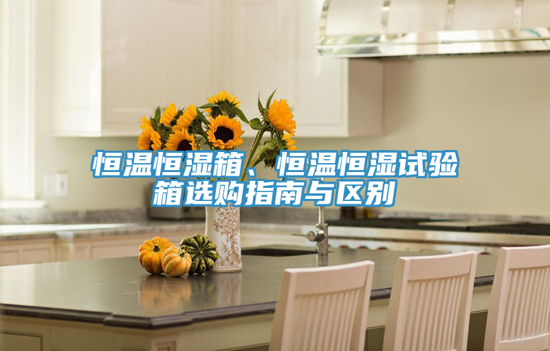 恒溫恒濕箱、恒溫恒濕試驗箱選購指南與區(qū)別