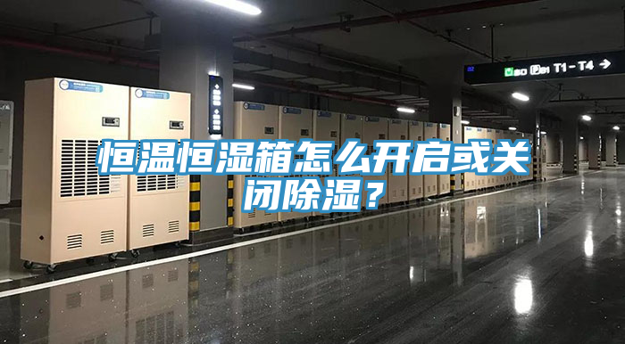恒溫恒濕箱怎么開(kāi)啟或關(guān)閉除濕？