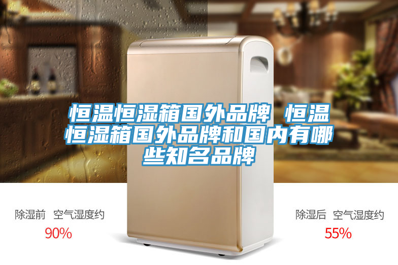 恒溫恒濕箱國(guó)外品牌 恒溫恒濕箱國(guó)外品牌和國(guó)內(nèi)有哪些知名品牌