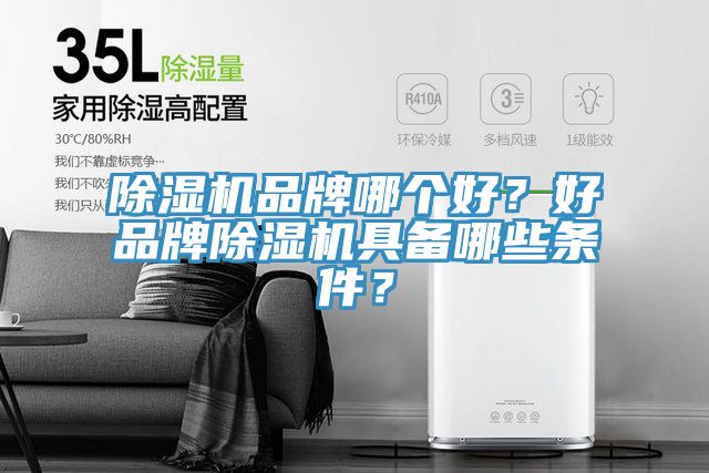 除濕機品牌哪個好？好品牌除濕機具備哪些條件？
